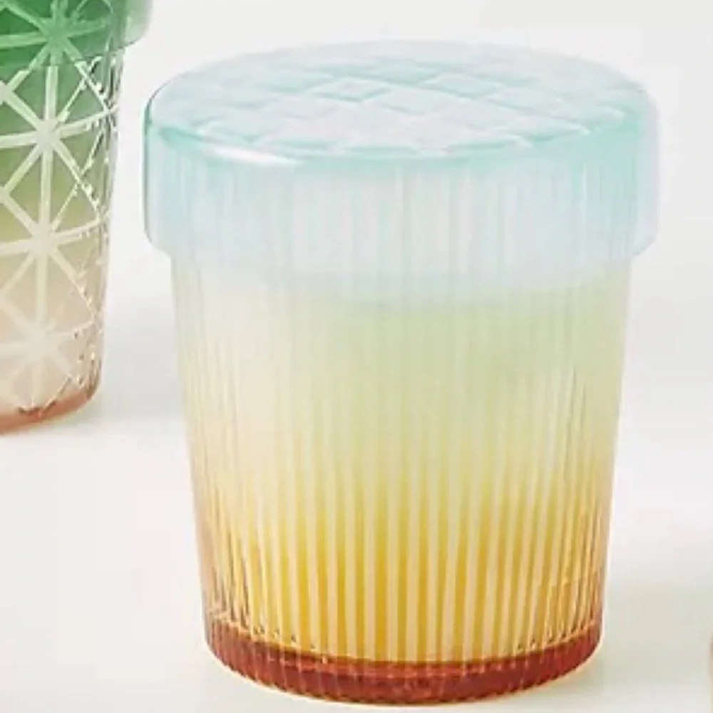 NWT Anthropologie Kaleidoscope Candle SET OF 2